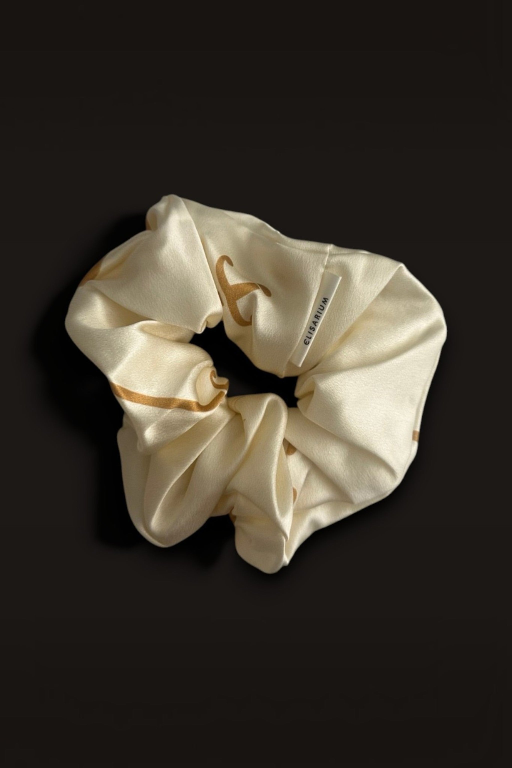 Elastic mare pentru păr Elisarium · Mătase Mulberry 22 momme · Champagne