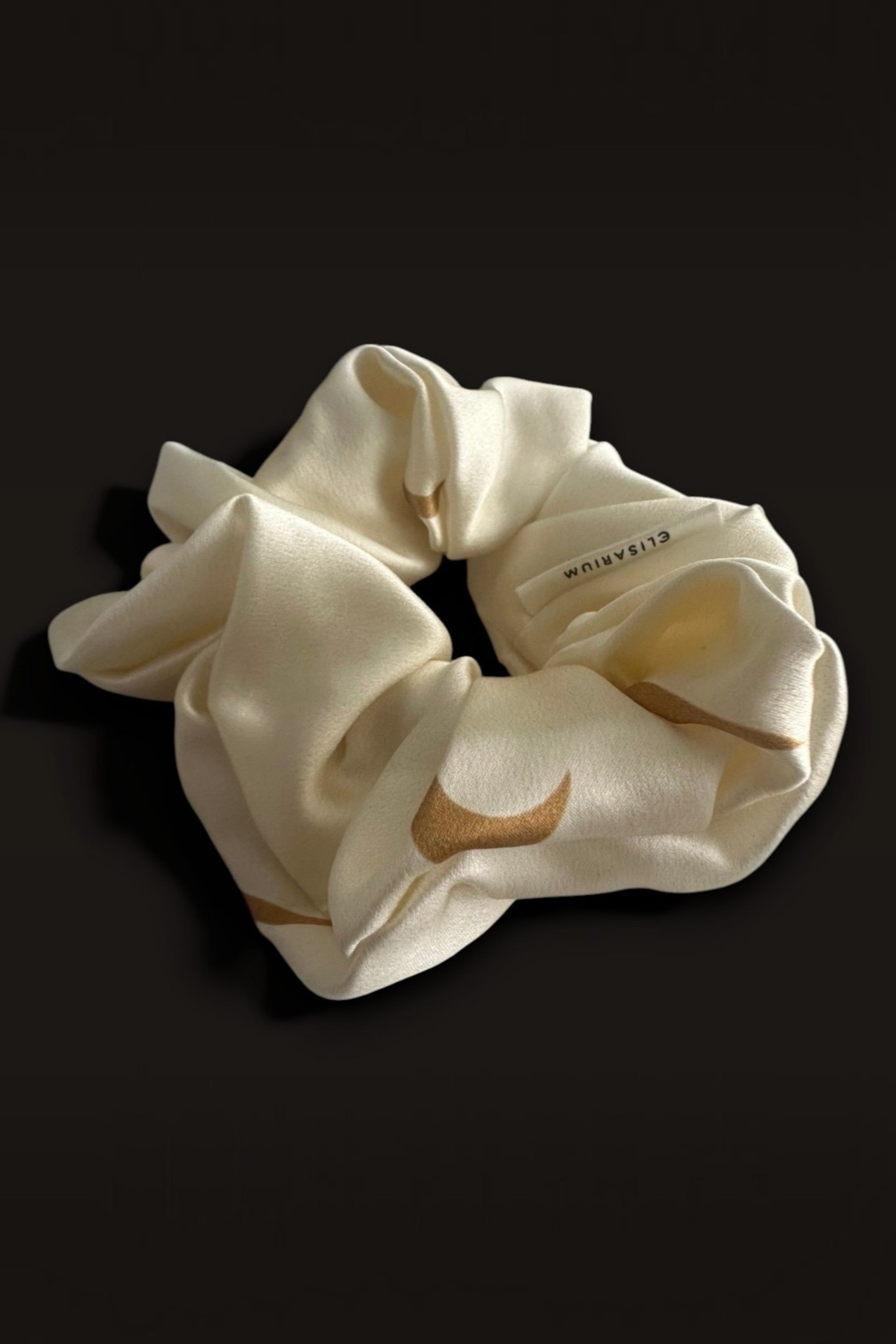 Elastic mare pentru păr Elisarium · Mătase Mulberry 22 momme · Champagne